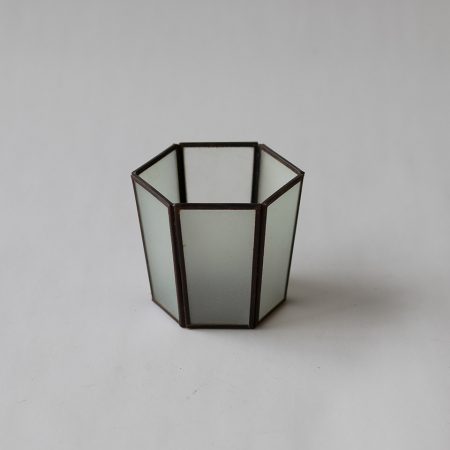 Glas recycled vakmanschap kunst kandelaar