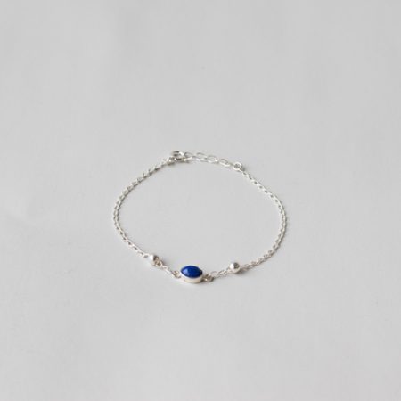 904927 armband sterling zilver lapiz lazuli zetting juweel cadeau fairtrade duurzaam verstelbaar edelsteen