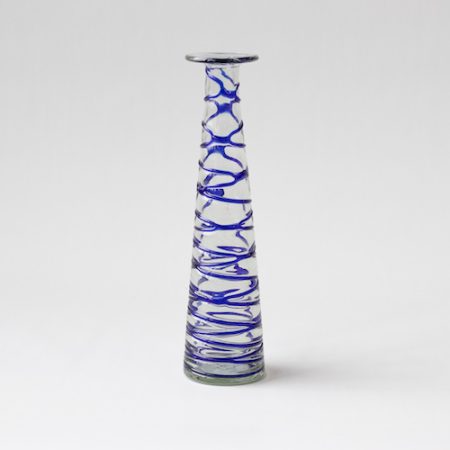 71100 fles recycle pyra kobalt glas wonen tafelen decoratie