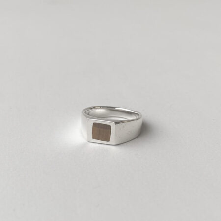 36932 ring bloque cafe hars zilver