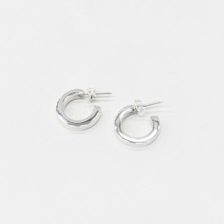 Creool zilver Bold 4kant 1,5 cm