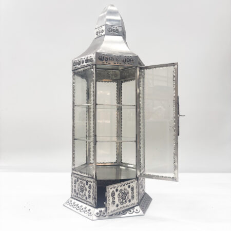 Vitrinekast metaal/glas 52 cm