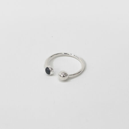 Ring zilver Red onix verstelbaar