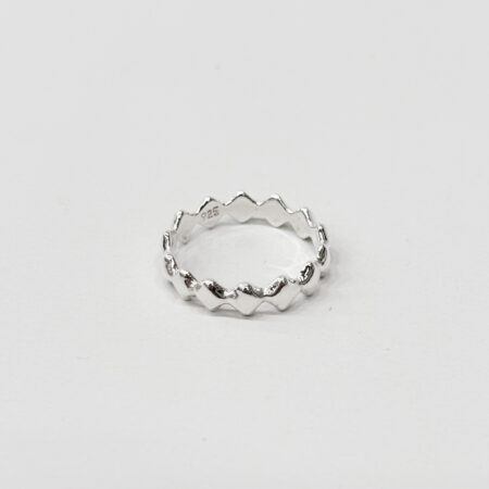 Ring zilver Rombos