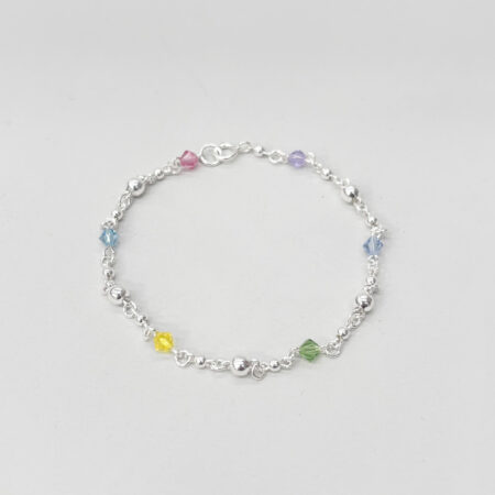 Armband zilver Swaro bol 18cm