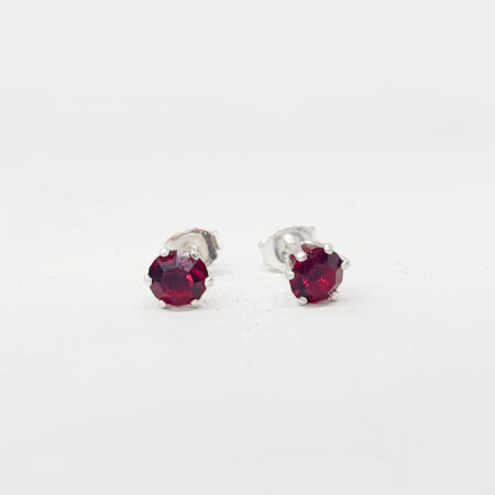 Oorsteker zilver Uña Rood